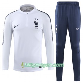 Frankrike  2 Stars Trenings Collegegenser Set Hvit 2018